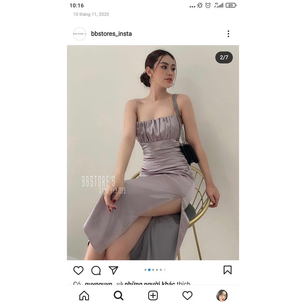 [Size S] Pass /Liquidation of bbstore เดรสสายผ้าไหม