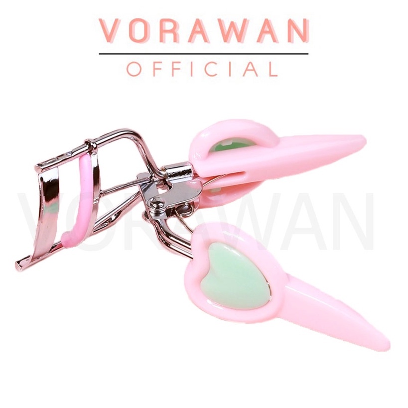 ที่ดัดขนตา PINK HEART : HF112 ด้ามจับถนัดมือ แถมฟรีแผ่นยางรีฟิว