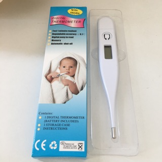 พร้อมส่ง Digital Thermometer ปรอทวัดไข้ดิจิตัล สำหรับวัดไข้ทางปาก รักแร้ หรือทวารหนัก