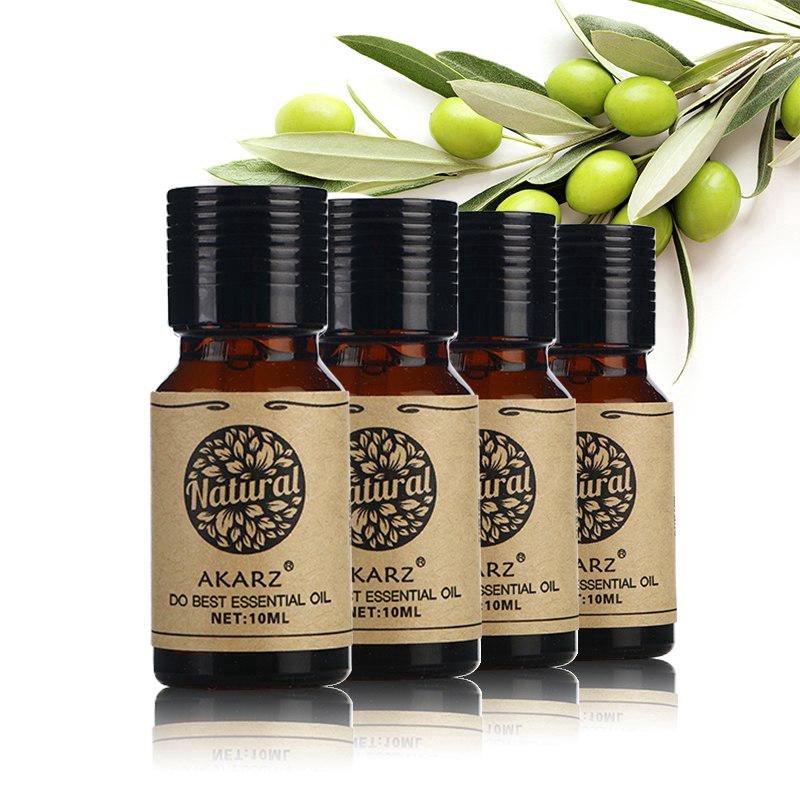 AKARZ Frankincense Orange Lotus Vetiver Essential Oil sets กำยาน  สีส้ม  โลตัส  หญ้าแฝก  ชุดน้ำมันหอมระเหย 10ml*4