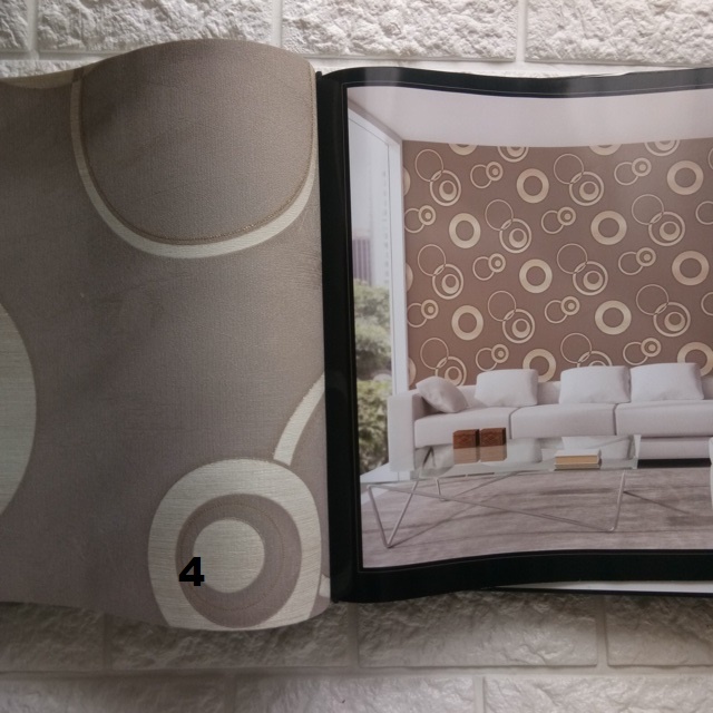 พรีเมี่ยม 3D WALLPAPER LIGHT BROWN ROOM BACKGROUND