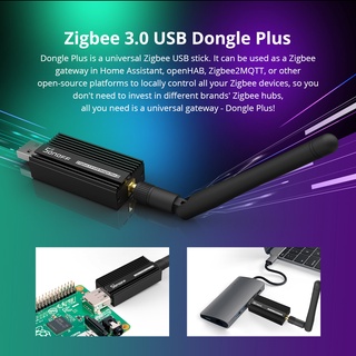 Sonoff ZB Dongle-E Zigbee 3.0 USB Dongle Plus เครื่องวิเคราะห์เกตเวย์ Zigbee2MQTT อินเตอร์เฟซ USB พร้อมเสาอากาศ