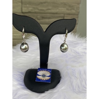 🏆มุกตาฮิติ (Tahitian Pearl)🏆 ต่างหูไข่มุกแท้ 👩🏼‍🦰 🌺ราคา=2,900฿🌺 ขนาด9.99มิล😊ทรงหยดน้ำไข่มุกเงามากๆๆสีธรรมชาติ100%เชื่อใจ