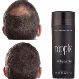 เกรดพรีเมี่ยม คุณภาพดีที่สุด ผงโรยหัว Toppik ไฟเบอร์ ปิดผมบาง Toppik hair building fiber 27.5g เพิ่มผมหนา