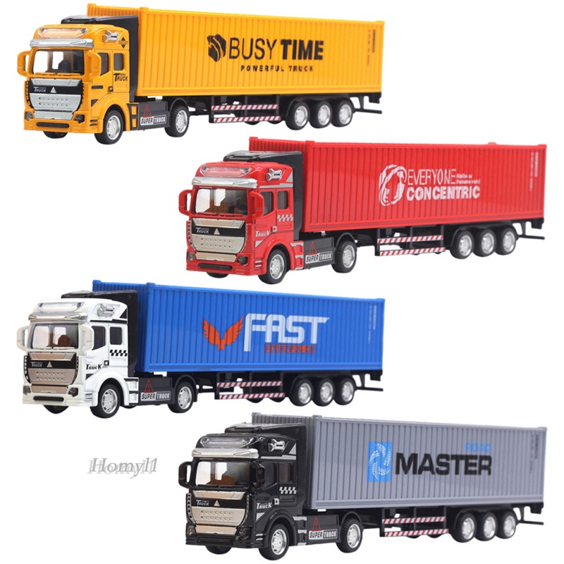 [HOMYL1] รถบรรทุกอัลลอย ขนาดเล็ก สเกล 1:48 สําหรับเด็ก แบบดึงถอยหลัง ถอดออกได้ กันตก เหมาะกับของขวัญ ของเล่นสําหรับเด็ก