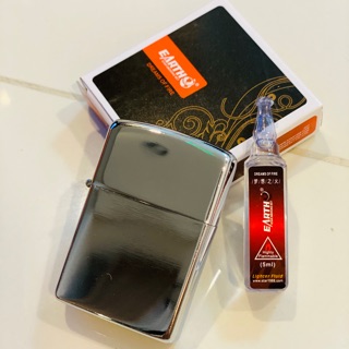 Belle ไฟแช็คน้ำมันทรงแปลกใหม่ สไตล์ซิปโป้zippo รุ่นคลาสิกสีเงินพร้อมน้ำมัน