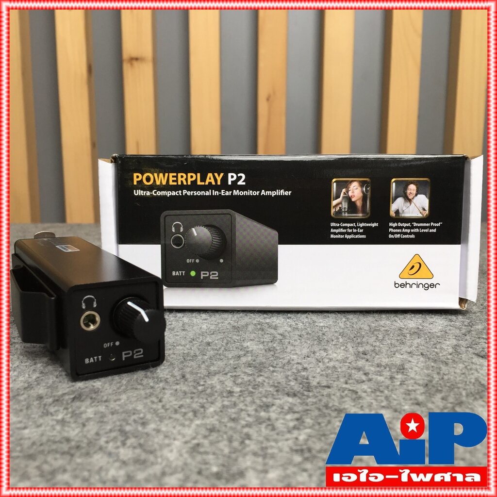 BEHRINGER P-2 in-ear monitor amplifier EarMonitor เครื่องช่วยฟัง หูฟังMonitor เครื่องเสียบหูฟัง POWE