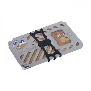 Financial Tool V2 - Black คลิปใส่บัตร เงินสดพร้อมเครื่องมืออเนกประสงค์