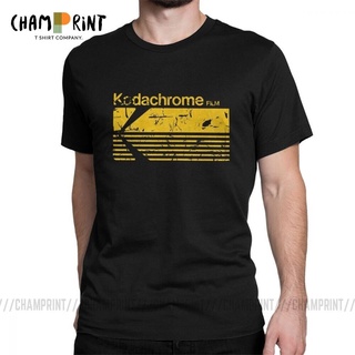 เสื้อยืดอินเทรนด์ผู้ชายอินเทรนด์ผู้หญิงวินเทจการถ่ายภาพkodak kodachromeเสื้อยืดสำหรับผู้ชายเสื้อผ้าแขนสั้นเสื้อยื เทจผญ