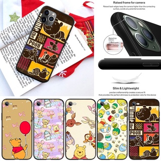 Fl98 เคสโทรศัพท์มือถือ แบบนิ่ม ลายหมีพูห์ สําหรับ iPhone 13 12 Pro Max Mini XS Max X