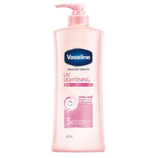 Vaseline วาสลีน เฮลธี้ ไวท์ ยูวี ไลท์เทนนิ่ง โลชั่น 400 มล.