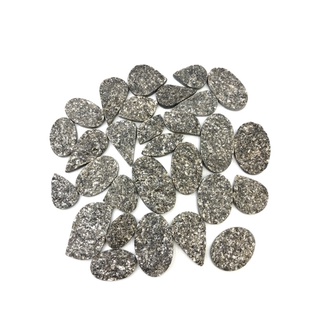 1Pc Natural Black Mica Cabochon Outstanding Top quality for making handmade Jewelry wire wrapping and for Collection.