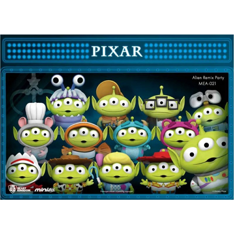 ⚡พร้อมส่ง⚡ แบบตัวแยก Toy story Alien Remix Party - Special Edition Blind box Disney Pixar / Beast kingdom
