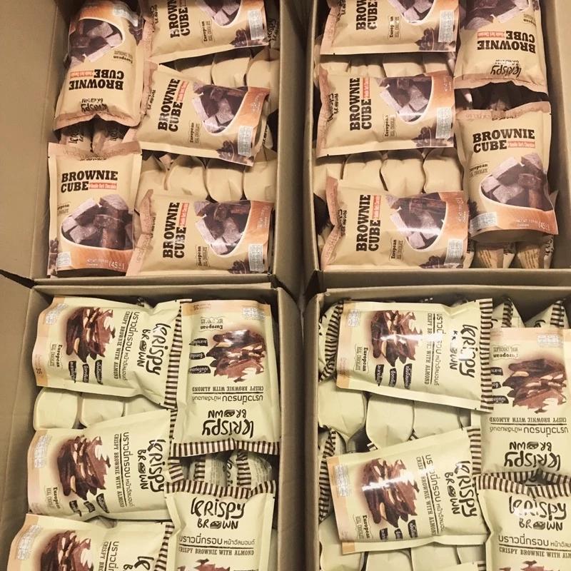 (ยกลังส่ง)บราวนี่กรอบคริปปี้บราวน์ krispy brown