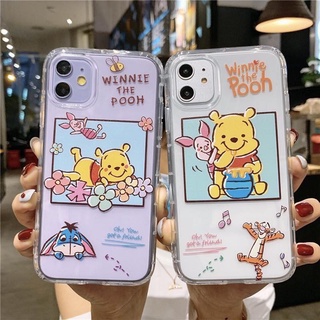 🔥 พร้อมส่ง 🔥 เคสใสหมีพูห์สี่เหลี่ยม ใหม่ล่าสุด!!