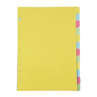 อินเด็กซ์กระดาษการ์ด A4 12 หยัก คละสี ใบโพธิ์ Index Card Paper A4 12 Wavy, Assorted Colors