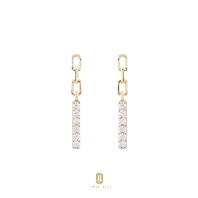 [Clearance] Jewellista  ต่างหู Gene เงินแท้ 925 ประดับพลอย CZ