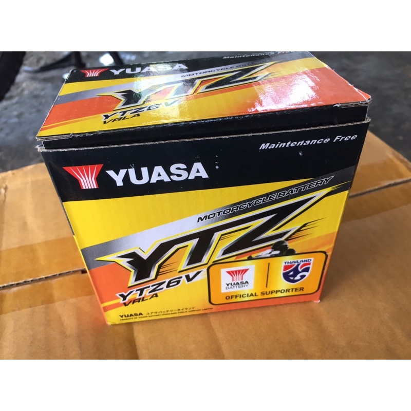 แบตเตอรี่มอเตอร์ไซค์ยัวซ่า Ytz6v