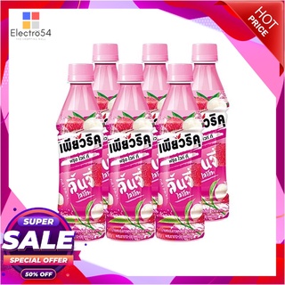 เพียวริคุ ชาขาวพร้อมดื่ม รสลิ้นจี่ 350 มล. แพ็ค 6 ขวดชาและผงชงดื่มสมุนไพรPuriku White Tea Lychee 350 ml x 6