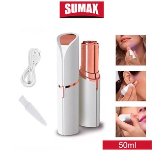 SUMAX เครื่องกําจัดขนไฟฟ้า ขนาดเล็ก สําหรับผู้หญิง ชิ้นส่วนส่วนตัว รักแร้ ใบหน้า ริมฝีปาก ขน ขา ที่ปอกผม มีด เครื่องกำจัดขน