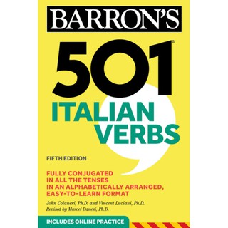 501 Italian Verbs (Barrons 501 Verbs) (5th) [Paperback]