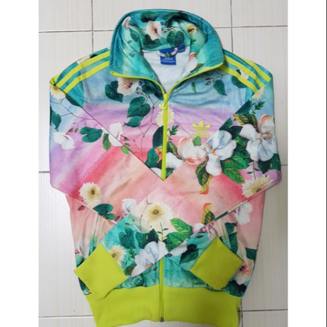 Adidas Originals colorful summer Firebird Track Jacket Floral hoodie