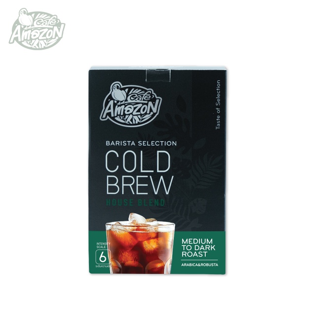 Amazon House Blend Cold Brew Coffee (กาแฟสกัดเย็น อเมซอน เฮ้าส์เบลนด์