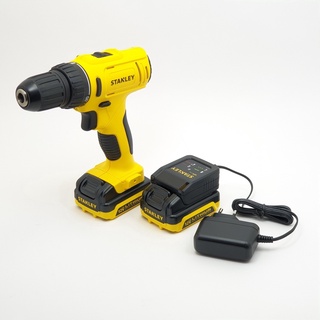 STANLEY สว่านไร้สาย 12V+แบตเตอรี่ 2 ก้อน SCD121S2K-B1 สีเหลือง