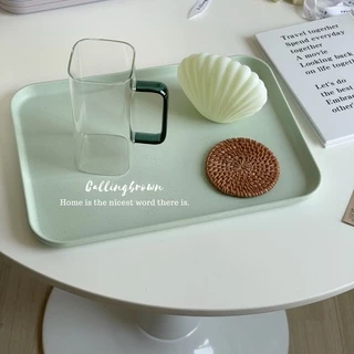callingbrown [🧇พร้อมส่ง🧇] Home cafe ถาด รองอาหาร