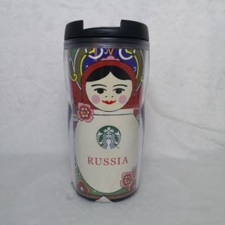 Starbucks Russaia แก้วน้ำ Tumbler ลายตุ๊กตาแม่ลูกดก