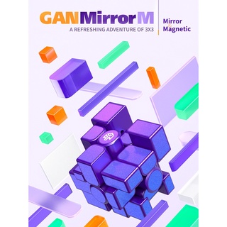 Gan Mirror M Cube 3x3 Speed MAGNETIC ของเล่นปริศนา มืออาชีพ เคลือบสารกันความเครียด ของขวัญสําหรับเด็ก