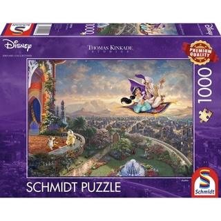 พร้อมส่ง-จิ๊กซอว์ Aladdin -Jasmine🪔 Thomas kinkade แบรนด์ Schmidt jigsaw puzzle 1000 ชิ้น