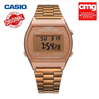 นาฬิกา Casio (ประกัน CMG 1 ปี) นาฬิกาข้อมือผู้หญิง B640WC-5ADF สายสแตนเลสเคลือบทอง Veladeedee