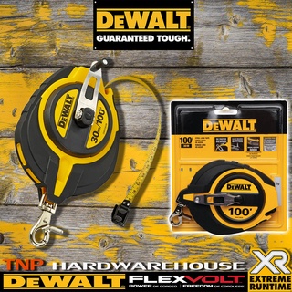 DEWALT เทปวัดสายโลหะ ขนาด 30 เมตร รุ่น DWHT0-34144-30