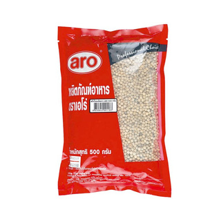 สินค้าแนะนำ!! เอโร่ พริกไทยเม็ดขาว 500 กรัม aro White Pepper 500 g