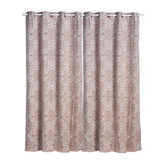  ผ้าม่านหน้าต่าง ตาไก่ รุ่น AKOLA-GD-160 GMT ขนาด 138 x 160 ซม. สีชมพู HOME Window Curtain For Eyelets AKOLA-GD-160 GMT