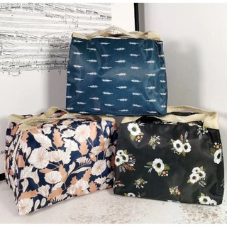 Floral bag กระเป๋าเก็บอุหภูมิลายดอกปิคนิค