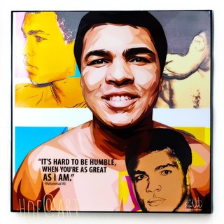 Muhammad Ali #3 มูฮัมหมัด อาลี นักมวย Boxing รูปภาพ​ติด​ผนัง​ pop art​ กรอบรูป​​ นักกีฬา ของขวัญ​​ แต่งบ้าน ของสะสม