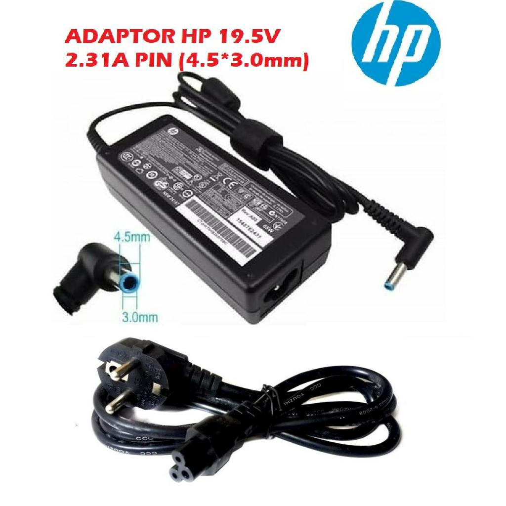 HP 19.5V 2.31A PIN ADAPTER (4.5*3.0 มม.) HP CHROMEBOOK HP PAVILION 15 HP 15 HP 15Z HP 210 HP 215 HP 