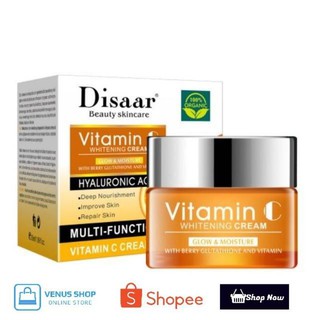 ครีมต่อต้านริ้วรอย ลดจุดด่างดำ เสริมคาลาเจน หน้าใส​ Vitamin C Whitening Cream 50g