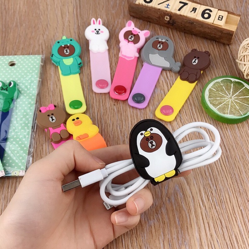 kingshopping  TT073 (ร้านไทย) ที่รัดสายชาร์จและสายหูฟัง(29ลาย คละลาย) (มือถือและอุปกรณ์เสริม) - รูปที่ 3