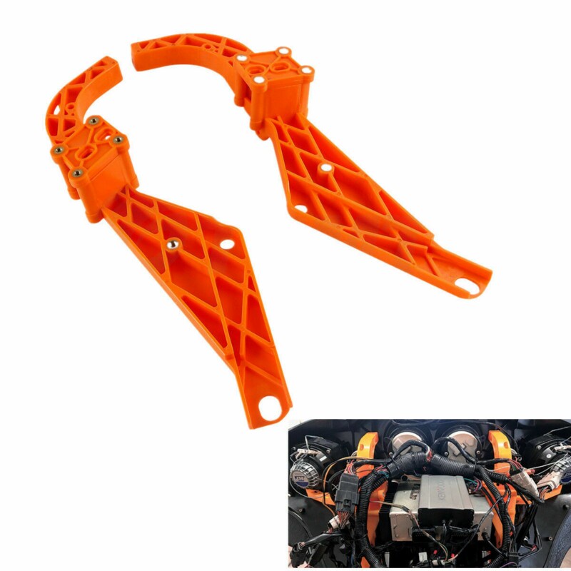 ปรับโฉม&Motorcycle Strong Arm Batwing Inner Fairing Support Brackets For Harley Road Street