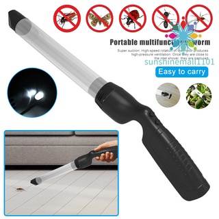 SM01 Portable Insect Sucker Vacuum LED Fly Bugs Buster Spiders Suction Trap Catcher