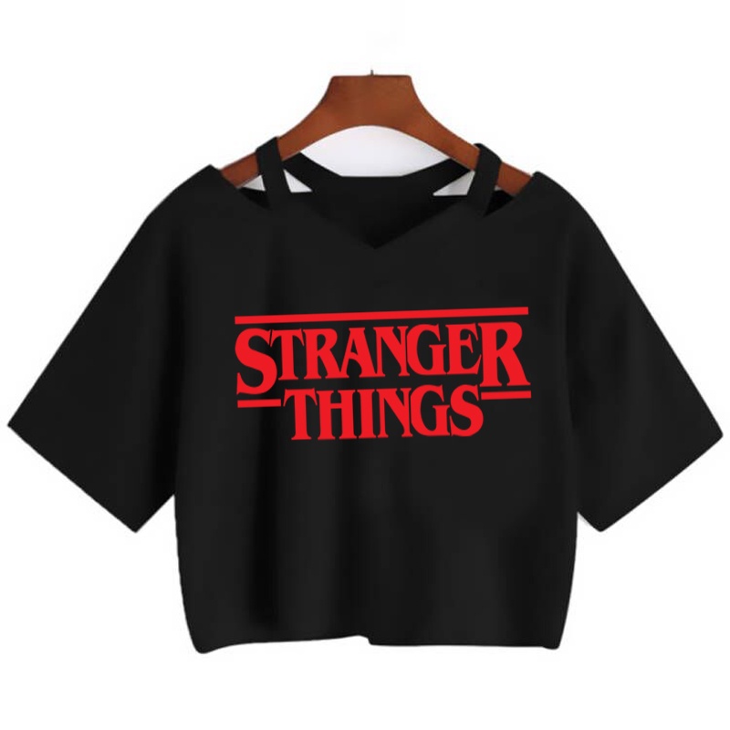เสื้อยืดแขนสั้น พิมพ์ลายภาพยนตร์ตลก Stranger Things Eleven สไตล์ฮิปฮอป สําหรับผู้หญิง