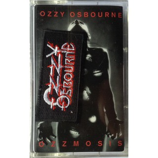 Cassette Tape เทปคาสเซ็ตเพลง Ozzy Osbourne Ozzmosis + ป้ายผ้าติดเสื้อ ลิขสิทธิ์