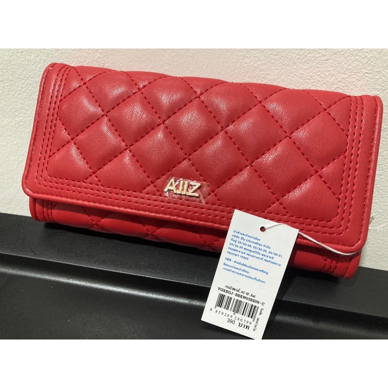 กระเป๋าสตางค์ใบยาว AllZ สีแดง