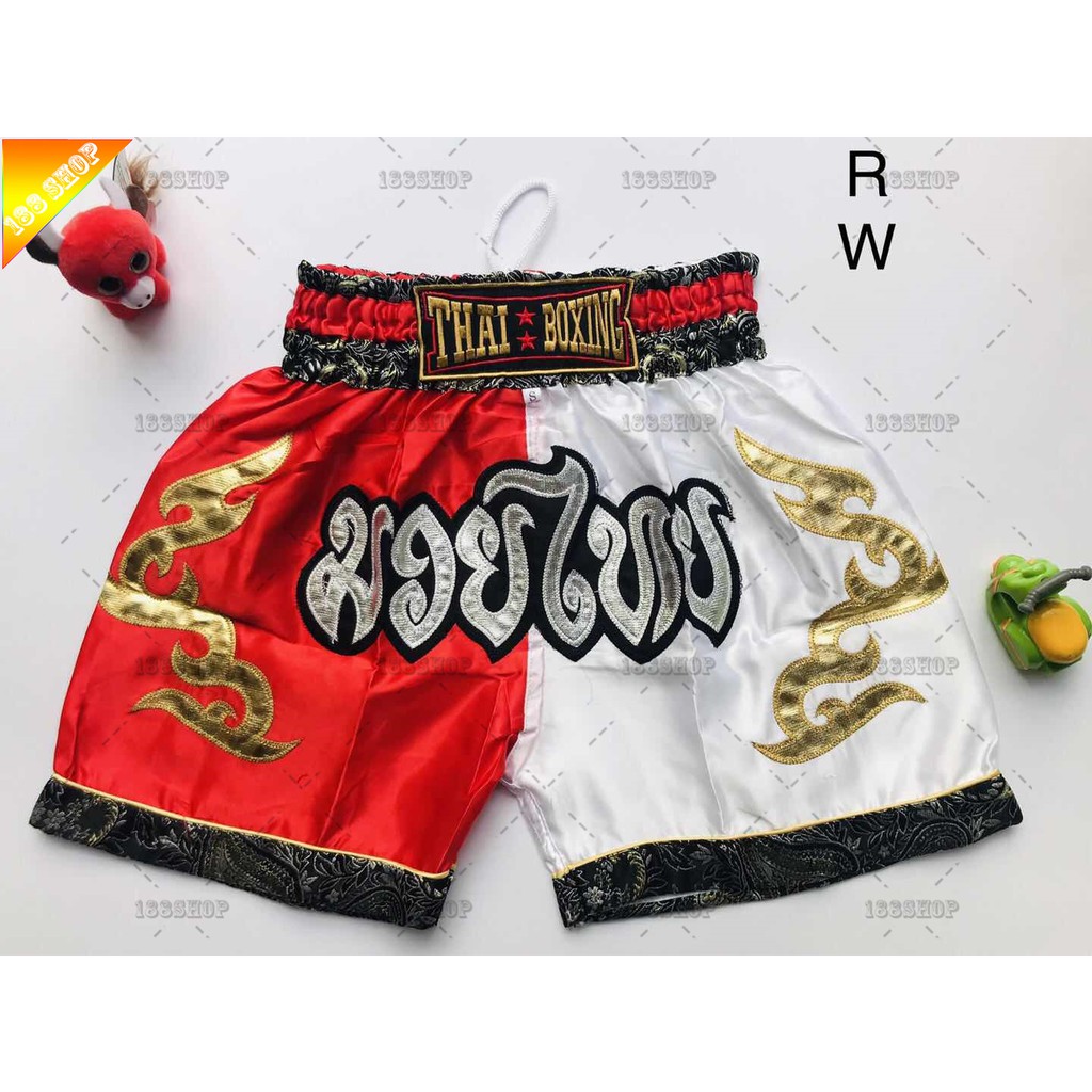 Colorful Plaid Tartan Muay Thai Boxing Shorts main image 1