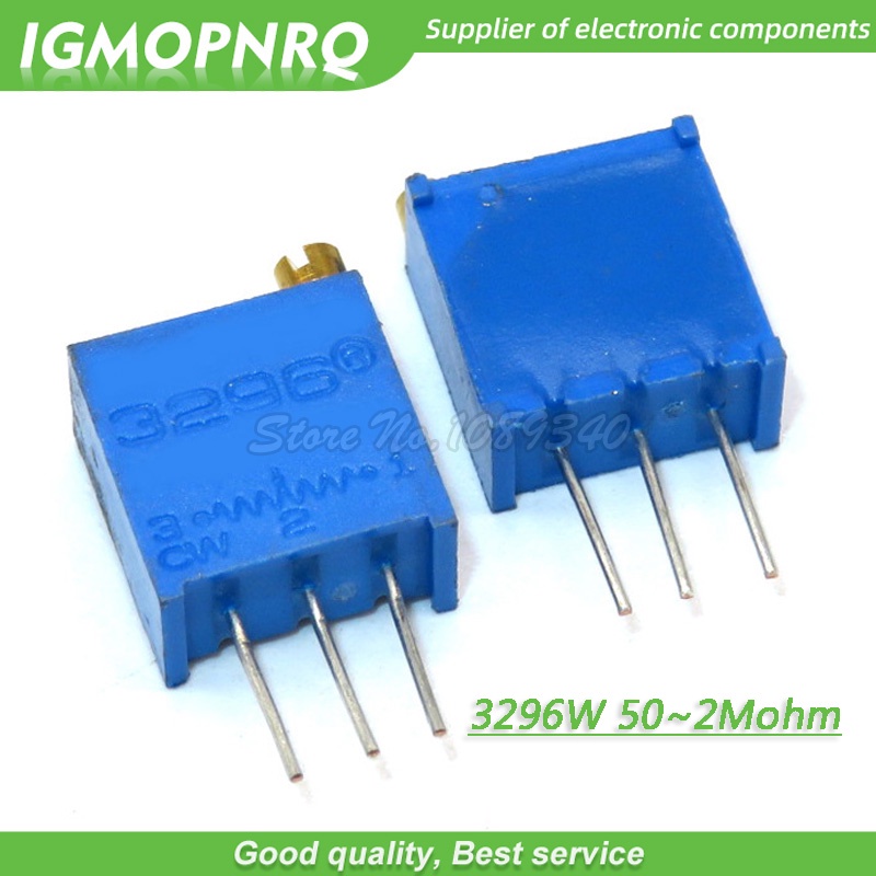 โพเทนชิโอมิเตอร์ ทริมเมอร์ ควบคุมระดับสูงสุด 3296W series 3296W 103 10K โอห์ม 1K 2K 5K 20K 50K 100K 200K 3296W-1-103LF 10 ชิ้น ต่อล็อต