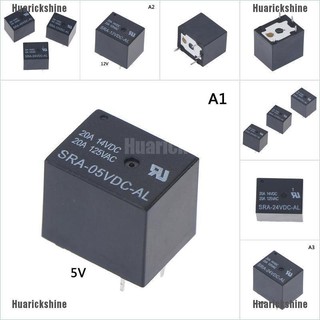 Huarickshine SRA-05VDC-AL SRA-12VDC-AL SRA-24VDC-AL 5V 12V 24V 20A T74 4PIN Relay