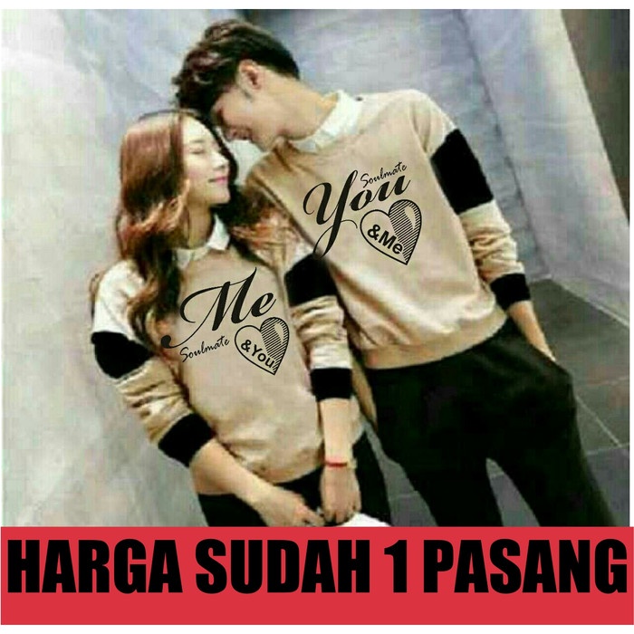 เสื้อแจ็คเก็ตผู้หญิง COUPLE SWETER/COUPLE SWETER/ COUPLE BAJU/ SOULMATE YOU COUPLE CLOTHES - Chocola